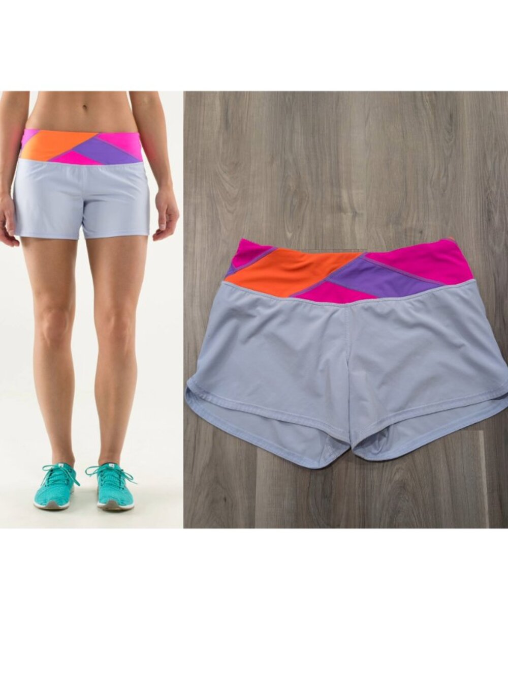 Lululemon | Groovy Run Short In Cool Breeze Quilt Summer13